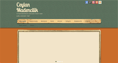 Desktop Screenshot of ceylanmadencilik.com