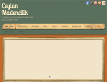 Tablet Screenshot of ceylanmadencilik.com